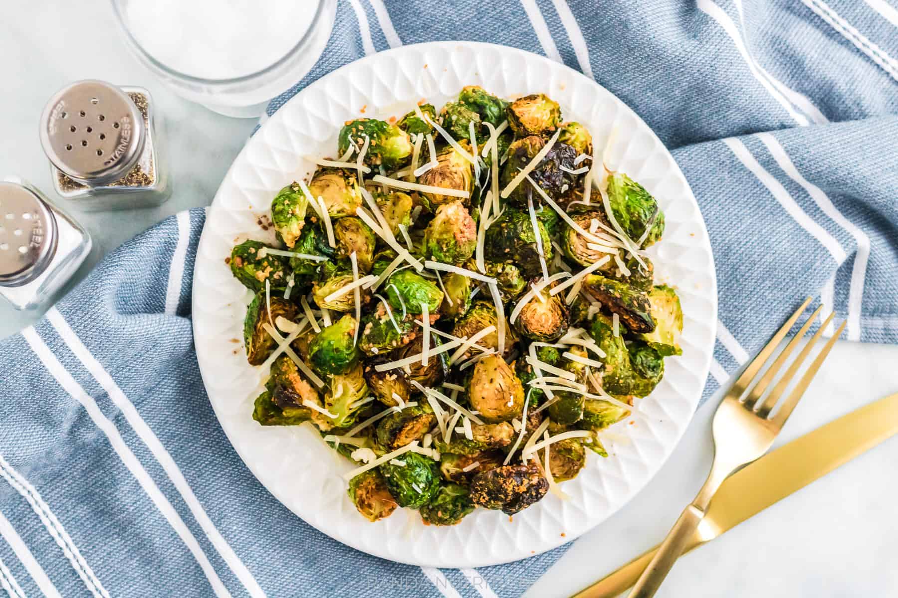 Air Fryer Brussels Sprouts with Parmesan and Balsamic Randa Nutrition