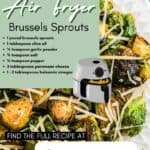 Parmesan Air Fried Brussels Sprouts