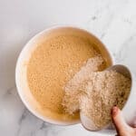 adding whole wheat pastry flour to muffin batter