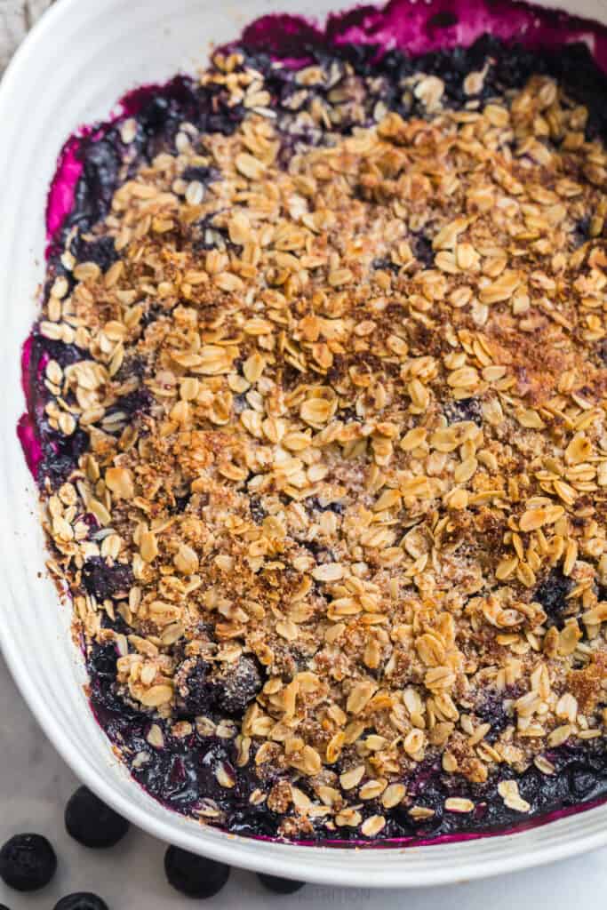 healthy blueberry crisp recipe