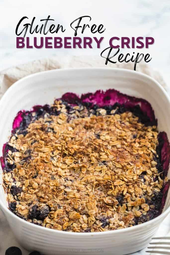 healthy blueberry crisp