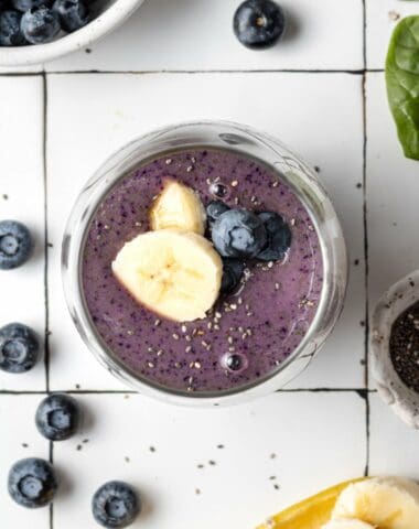 Blueberry Banana Spinach Smoothie 4