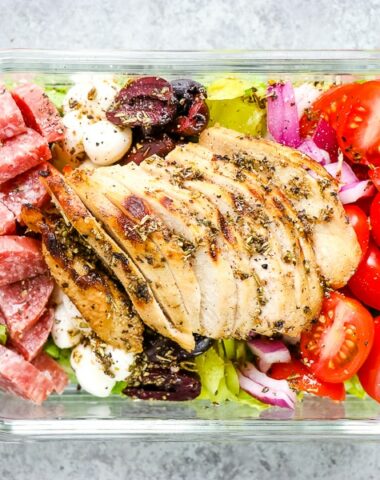 Italian Chicken Salad Meal Prep Salad Hz