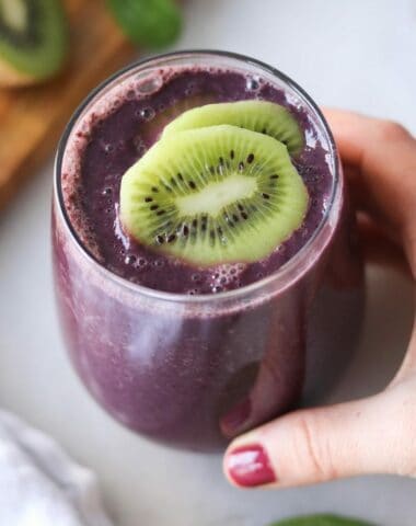 Kiwi Spinach Blueberry Smoothie edited 1