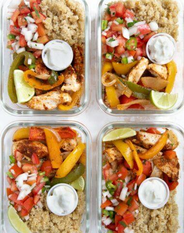 Meal Prep Chicken Fajitas with Quinoa 3