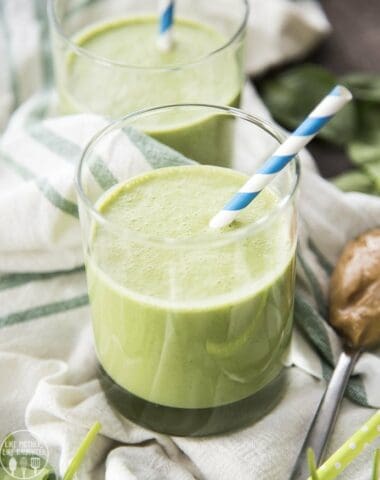 green banana peanut butter smoothie 2