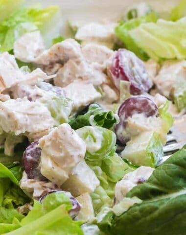healthy chicken salad featured