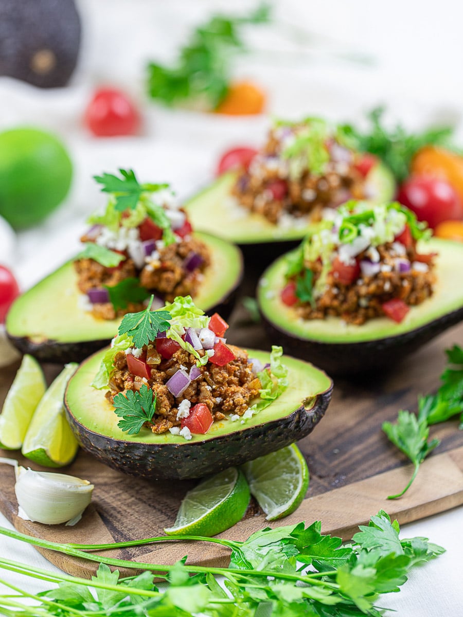 keto taco stuffed avocados 3