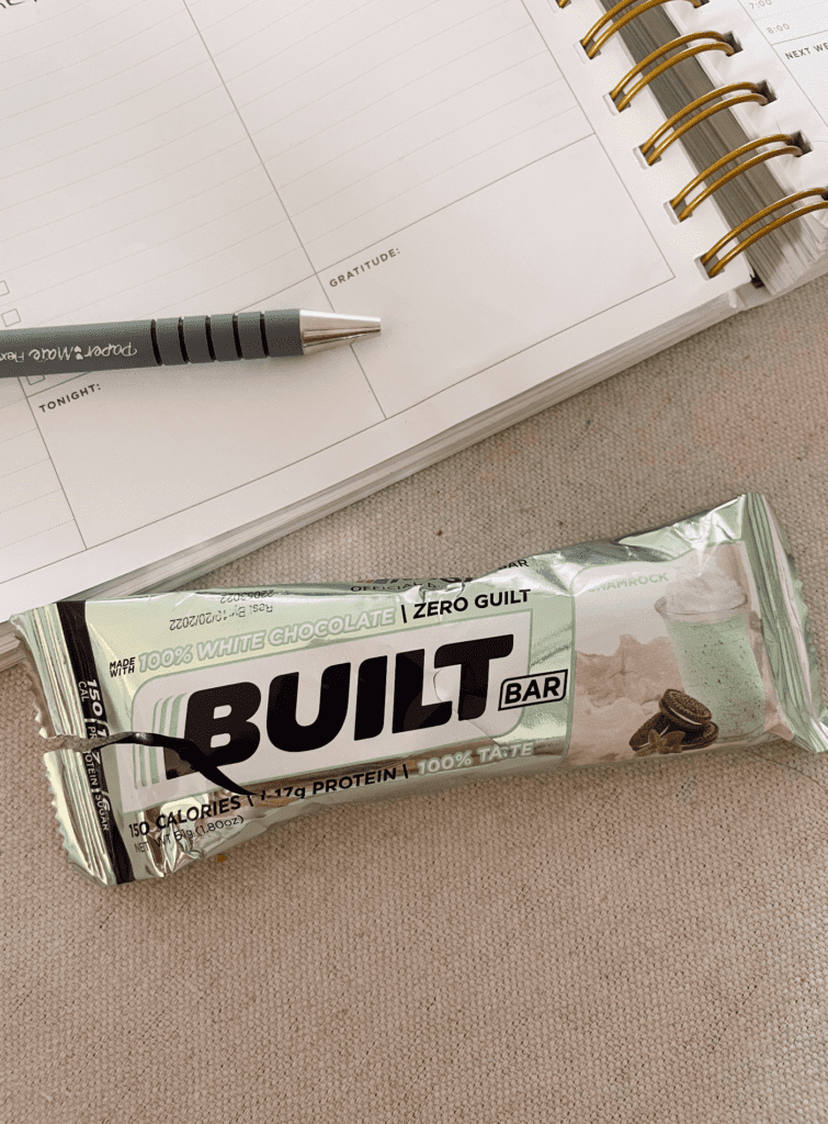 built bar for a protein snack