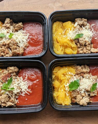 spaghetti squash with turkey meal prep dinner Custom