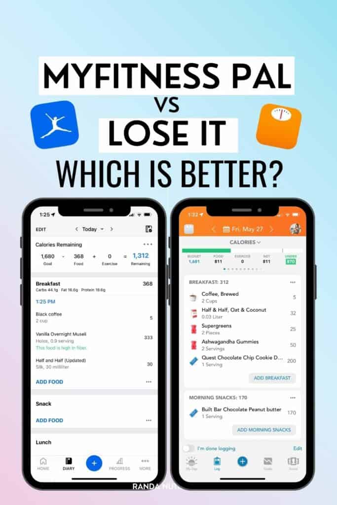 myfitnesspal vs lose it review