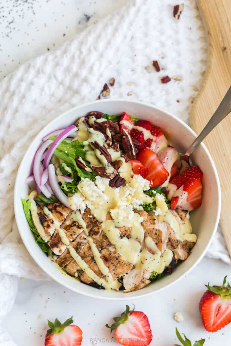 Strawberry Chicken Salad with Honey Dijon Dressing