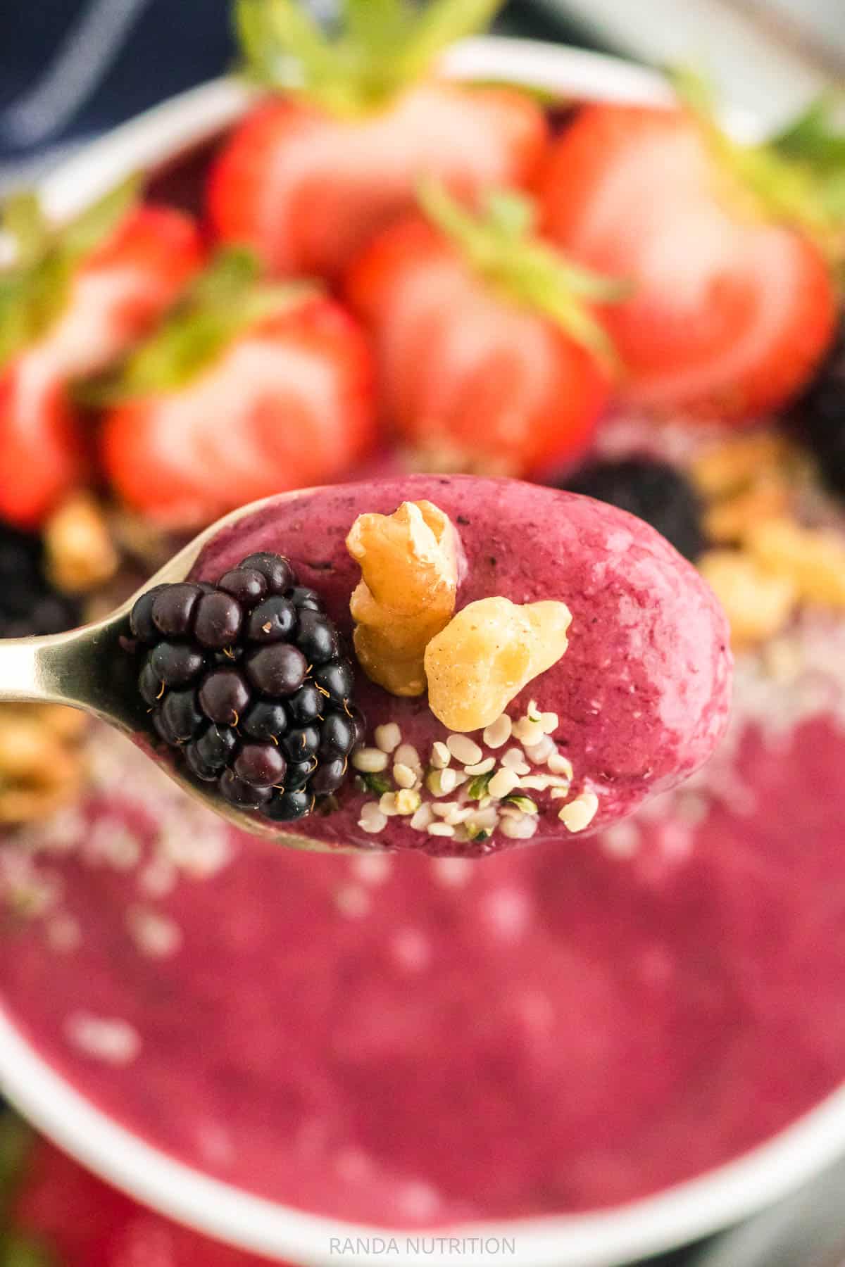 Mixed Berry Smoothie Bowl Randa Nutrition