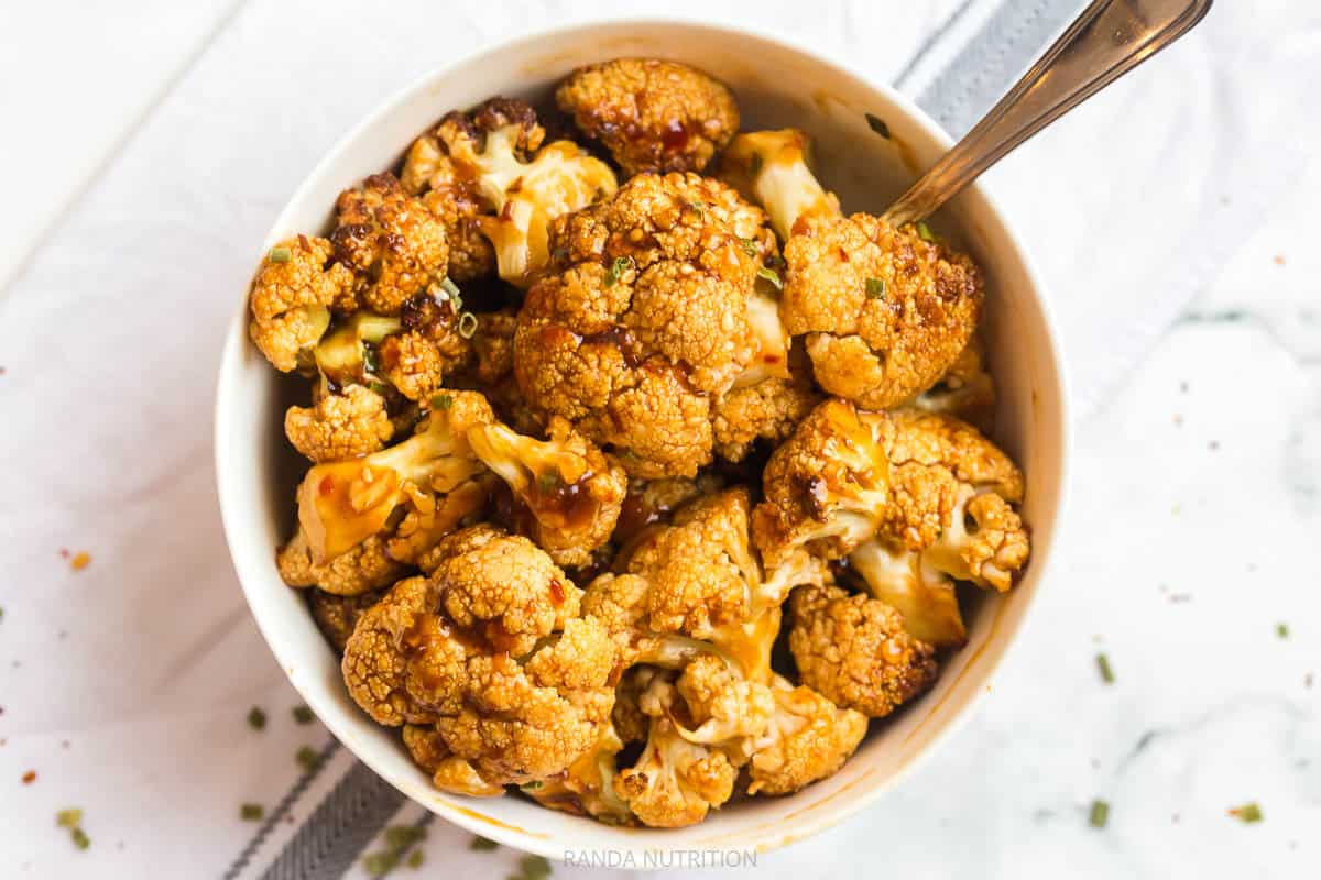 Air Fryer Asian Cauliflower Bites (Gluten Free) Randa Nutrition