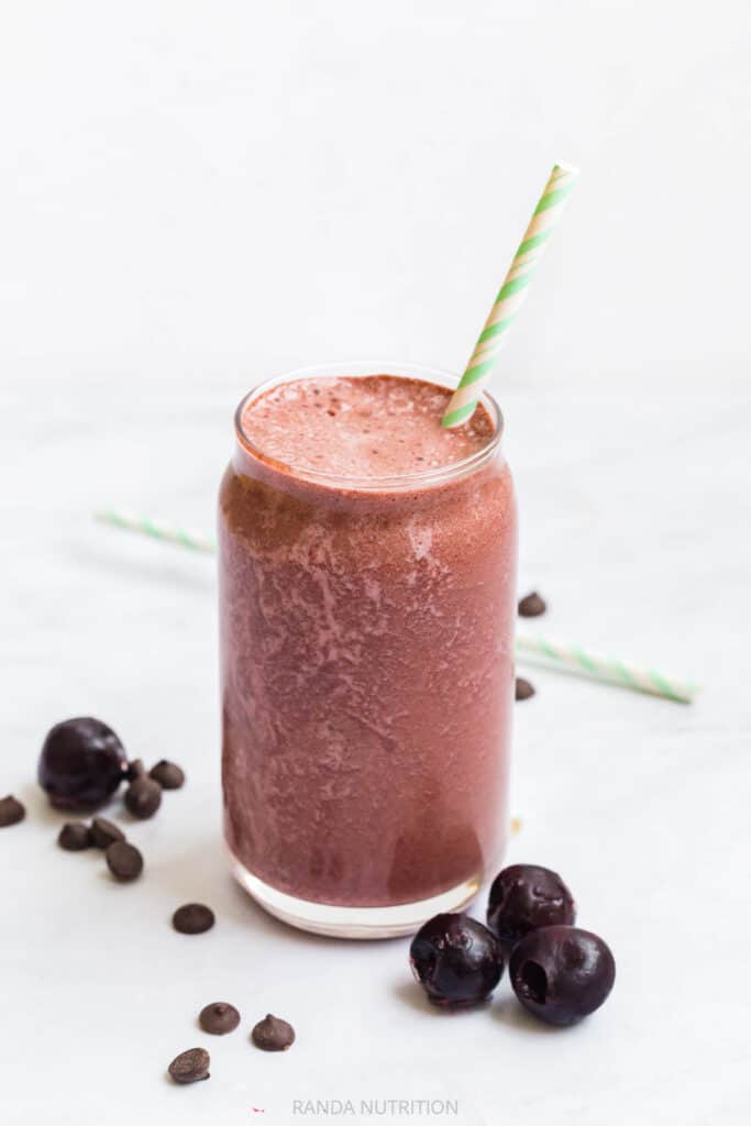 chocolate cherry protein shake