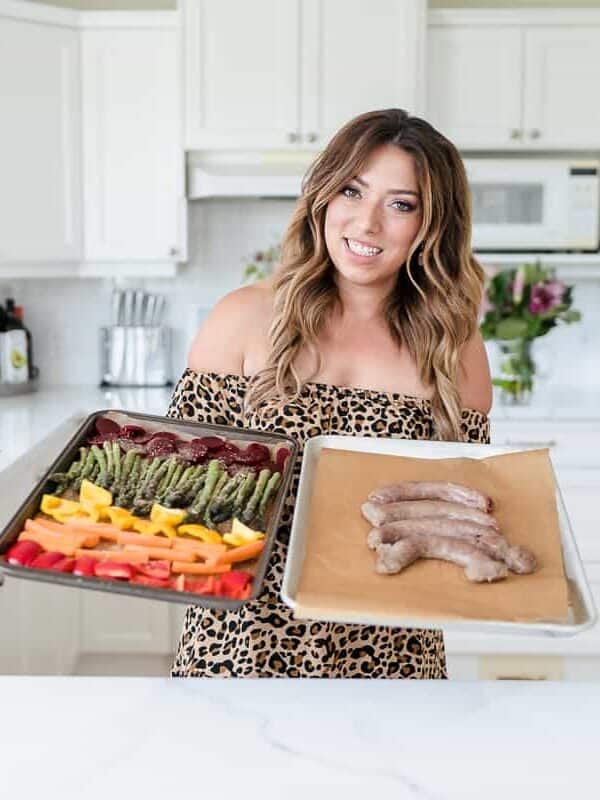 randa derkson cooking sausage and peppers