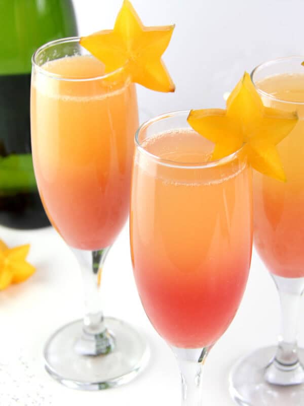 Hawaiian Sunrise Healthy Mimosas